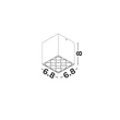 Plafoniera NovaLuce LARGO metal, negru, LED, 10W, 3000K, 712 Lm - NL-9844080