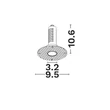 Spot incastrat NovaLuce THINY metal, alb, LED, 6W, 3000K, 347 Lm - NL-9844094