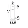 Lampadar exterior NovaLuce Noten metal, negru, LED, 3000K, 10W, 780lm, IP65 - NL-9905022