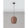 Pendul exterior NovaLuce OMIO metal, ciment, negru, maro, E27, IP55 - NL-9919100