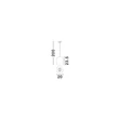 Pendul exterior NovaLuce OMIO metal, ciment, negru, maro, E27, IP55 - NL-9919101