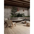 Pendul exterior NovaLuce OMIO metal, ciment, negru, maro, E27, IP55 - NL-9919101