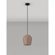 Pendul exterior NovaLuce OMIO metal, ciment, negru, maro, E27, IP55 - NL-9919101