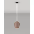 Pendul exterior NovaLuce OMIO metal, ciment, negru, maro, E27, IP55 - NL-9919101