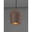 Pendul exterior NovaLuce OMIO metal, ciment, negru, maro, E27, IP55 - NL-9919101