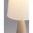 Lampadar NovaLuce MIZU ghips, textil, crem, alb, E27 - NL-9919103