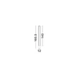 Lampadar NovaLuce LITHOS ciment, metal, negru, antracit, LED, 26W, 1431lm, 3000K - NL-9919105
