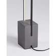 Lampadar NovaLuce LITHOS ciment, metal, negru, antracit, LED, 26W, 1431lm, 3000K - NL-9919105