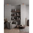 Plafoniera NovaLuce AKU beton, rosu, GU10 - NL-9919112