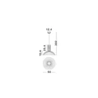 Pendul NovaLuce AMMOS ghips, alb, E27 - NL-9919113