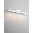 Aplica de perete pentru baie NovaLuce BREGGO metal, alb, LED, 3000K, 12W, 670lm, IP54 - 9923419