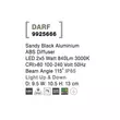 Aplica de perete exterioara NovaLuce Darf metal, plastic, negru, LED, 3000K, 2x5W, 690lm, IP65 - NL-9925666