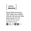 Lampa exterioara incastrabila NovaLuce Joya metal, negru, LED, 3000K, 3W, 54lm, IP65 - NL-9944142