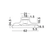 Plafoniera cu ventilator NovaLuce BREVIA metal, plastic, negru, LED, 35W, 3000K, 2198 Lm - NL-9952380