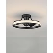 Plafoniera cu ventilator NovaLuce BREVIA metal, plastic, negru, LED, 35W, 3000K, 2198 Lm - NL-9952380