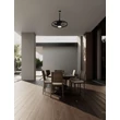 Plafoniera cu ventilator NovaLuce BRIZZY metal, plastic, negru, LED, 17W, 3000-6000K, 1110 Lm, IP44 - NL-9952396