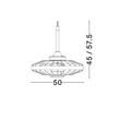 Plafoniera cu ventilator NovaLuce BRIZZY metal, plastic, negru, LED, 17W, 3000-6000K, 1110 Lm, IP44 - NL-9952396