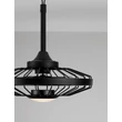Plafoniera cu ventilator NovaLuce BRIZZY metal, plastic, negru, LED, 17W, 3000-6000K, 1110 Lm, IP44 - NL-9952396