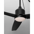 Plafoniera cu ventilator NovaLuce BLOWY metal, plastic, negru, LED, 17W, 3000-6000K, 1110 Lm, IP54 - NL-9952397