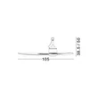 Ventilator NovaLuce BLOWY metal, plastic, negru - NL-9952398