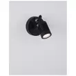 Aplica de perete exterioara NovaLuce Fend metal, sticla, negru, LED, 3000K, 5W, 378lm, IP65 - NL-9971451