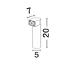 Aplica de perete exterioara NovaLuce LUSY metal, sticla, antracit, LED, 5W, 310lm, 3000K, IP65 - NL-9971457