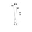 Lampa decor exterior NovaLuce SENTO metal, antracit, LED, 6W, 270lm, 3000K, IP65 - NL-9971465