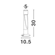 Lampadar exterior NovaLuce NOOI metal, antracit, LED, 6W, 185lm, 3000K, IP65 - NL-9971466