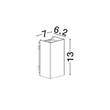 Aplica de perete exterioara NovaLuce ELIO metal, sticla, antracit, LED, 6W, 429lm, 3000K, IP65 - NL-9971470