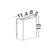 Aplica de perete exterioara NovaLuce ELIO metal, sticla, maro, LED, 12W, 1327lm, 3000K, IP65 - NL-9971475