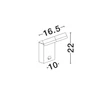 Aplica de perete exterioara cu senzor NovaLuce FARGE metal, acril, antracit, alb, LED, 12W, 703lm, 3000K, IP65 - NL-9971476