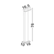 Lampadar exterior NovaLuce FARGE metal, acril, antracit, alb, LED, 12W, 703lm, 3000K, IP65 - NL-9971478