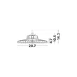Pendul exterior NovaLuce UMBER metal, negru, LED, 150W, 5000K, 23870 Lm, IP65 - NL-9980101