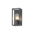 Aplica de perete exterioara Nowodvorski MARGOT metal, sticla, negru, transparent, E14, IP54 - TL-10504