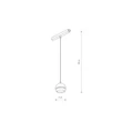 Spot sina magnetica Nowodvorski LVM metal, plastic, negru, alb, LED, 5W, 4000K, 250Lm - 10653