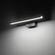 Aplica de perete pentru baie Nowodvorski CEZANNE metal, negru, LED, 4000K, 8W, 600lm, IP44 - TL-10676