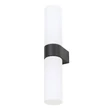 Aplica de perete de baie Nowodvorski NATALIE metal, sticla, negru, alb, G9, IP44 - 10728