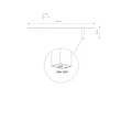 Aplica de perete Nowodvorski MOTIVE metal, negru, LED, 11W, 4000K, 410Lm - 10852