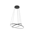 Pendul Nowodvorski CIRCOLO metal, negru, LED, 4000K, 35W, 1300lm - 10864