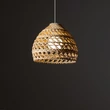 Pendul Nowodvorski BOHO metal, ratan, alb, natur, E27 - 11150