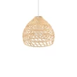 Pendul Nowodvorski BOHO metal, ratan, alb, natur, E27 - 11150