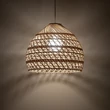 Pendul Nowodvorski BOHO metal, ratan, alb, natur, E27 - 11151