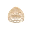 Pendul Nowodvorski BOHO metal, ratan, alb, natur, E27 - 11151