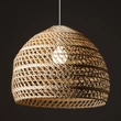 Pendul Nowodvorski BOHO metal, ratan, alb, natur, E27 - 11152