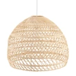 Pendul Nowodvorski BOHO metal, ratan, alb, natur, E27 - 11152