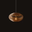 Pendul Nowodvorski RATTAN metal, ratan, alb, natur, E27 - 11153