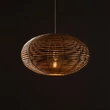 Pendul Nowodvorski RATTAN metal, ratan, alb, natur, E27 - 11154