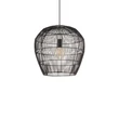 Pendul Nowodvorski HAITI metal, bambus, negru, natur, E27 - 11166