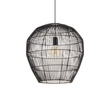 Pendul Nowodvorski HAITI metal, bambus, negru, natur, E27 - 11167