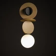 Pendul Nowodvorski DROPS WOOD metal, lemn, sticla, negru, maro, alb, G9 - 11173